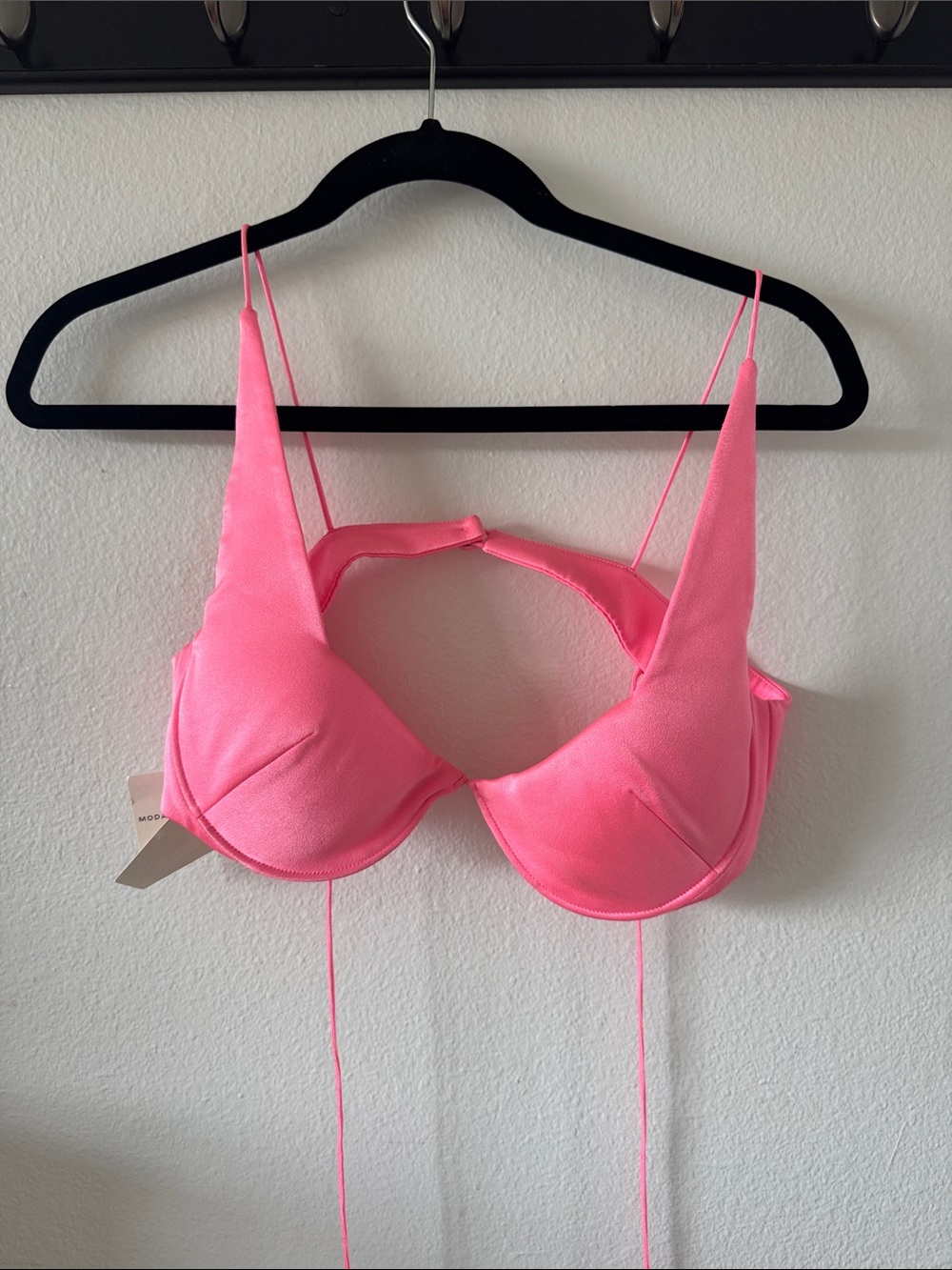 Alex Perry Neon Hot Pink Underwire Bralette